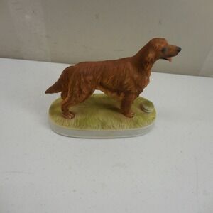 Irish Setter Dog Figurine Porcelain Lionstone Standing Statue Red Decanter 4.5"